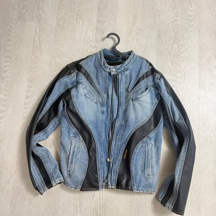 [BUNJANG] Badblood Denim Racer Jacket M / 애쉬 아일랜드 착용 배드블러드 데님 레이서 자켓 m