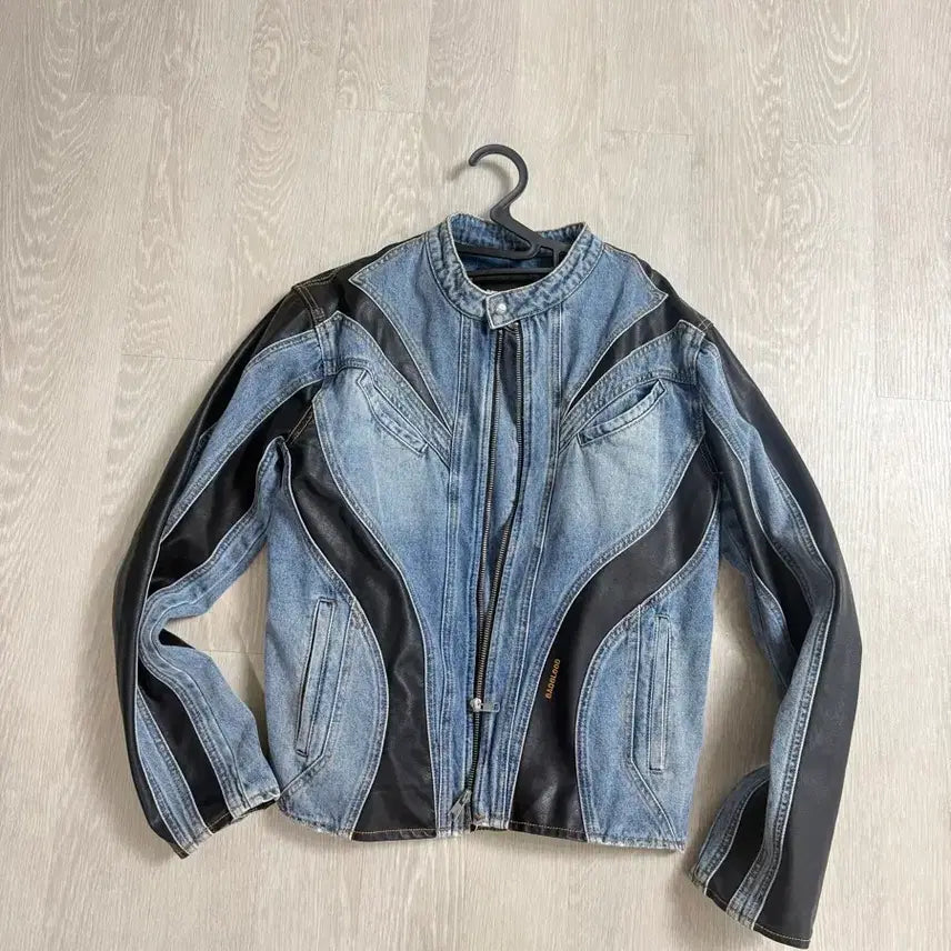 [BUNJANG] Badblood Denim Racer Jacket M / 애쉬 아일랜드 착용 배드블러드 데님 레이서 자켓 m