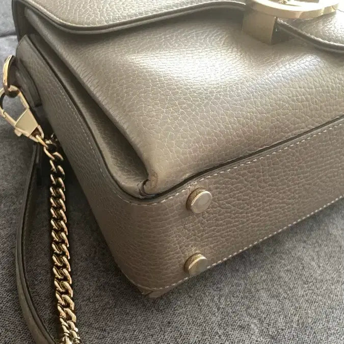 [BUNJANG] Gucci Interlocking Top Handle Gray Handbag / 구찌 인터로킹 탑핸들 그레이