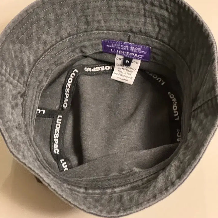 [BUNJANG] Luo S Pack Oversized Black Washed Bucket Hat / 루오에스팩 오버핏 워싱 라인 블랙 버킷햇