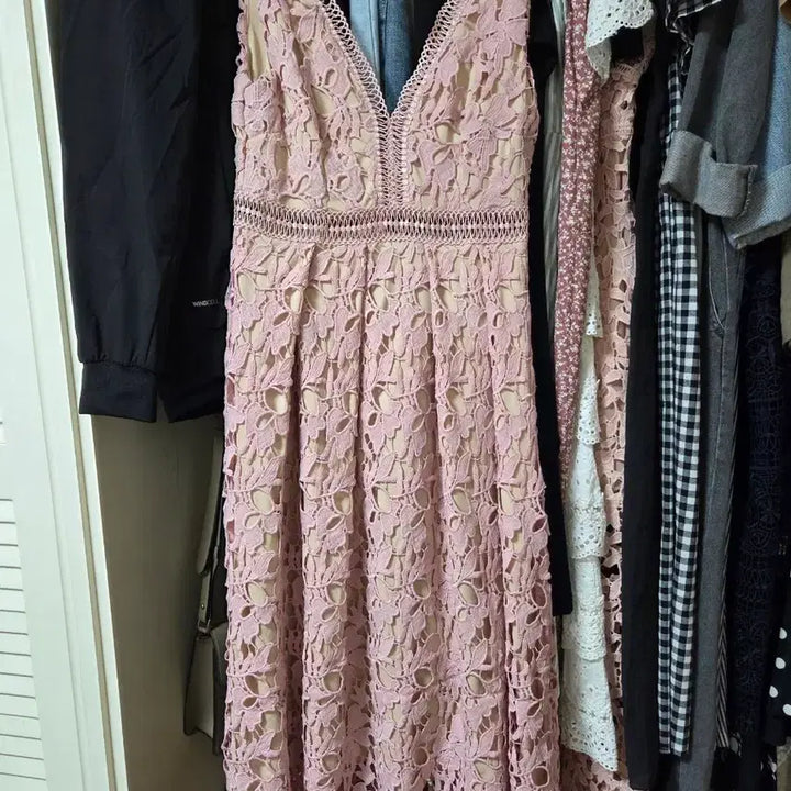 [BUNJANG] Crochet Long Dress / 크로쉐 롱원피스 롱드레스