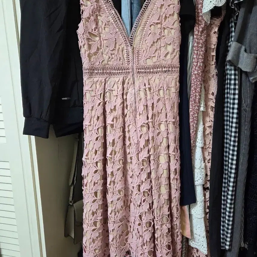[BUNJANG] Crochet Long Dress / 크로쉐 롱원피스 롱드레스
