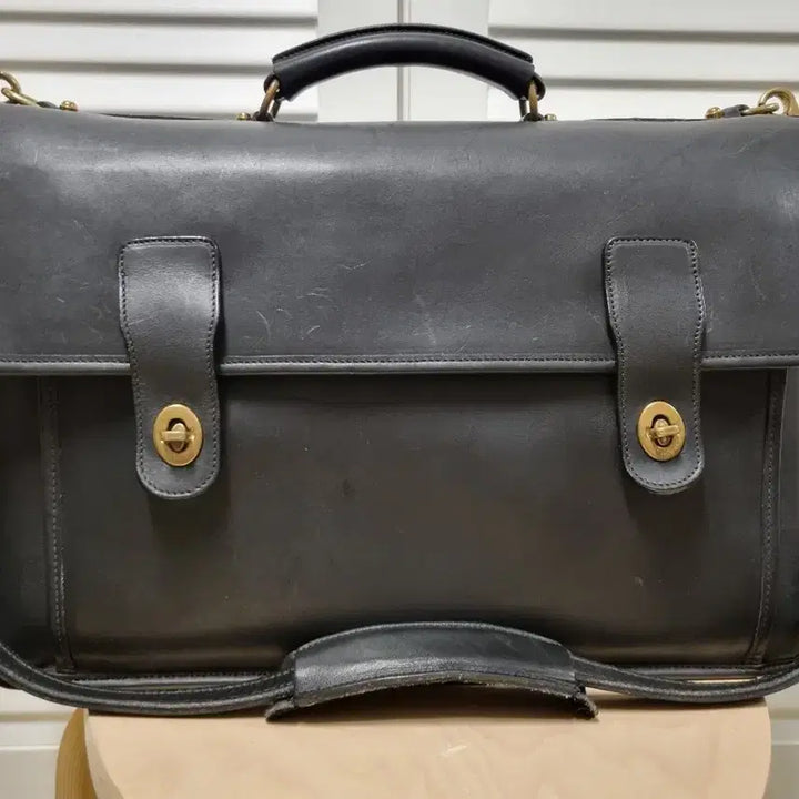 [BUNJANG] Leather Briefcase / 가죽 브리프케이스
