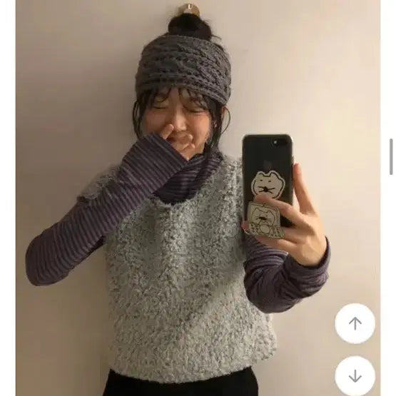 [BUNJANG] Keep Going Knitted Hairband / 에이블리 킵고잉 꼬임 니트 헤어밴드 그레이