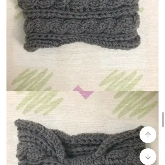 [BUNJANG] Keep Going Knitted Hairband / 에이블리 킵고잉 꼬임 니트 헤어밴드 그레이