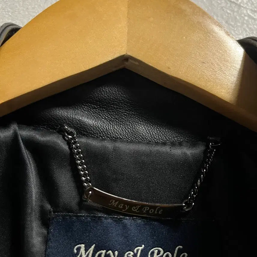 [BUNJANG] May&pole Old School Leather Jacket / 100 May&pole 올드스쿨 레더 양가죽 자켓 정품