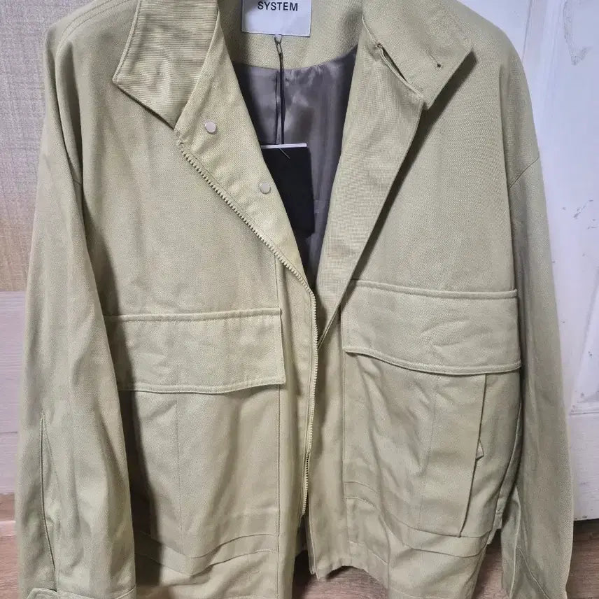 [BUNJANG] System Homme Beige Work Jacket 95 / 시스템옴므 베이지색 워크 자켓 95사이즈