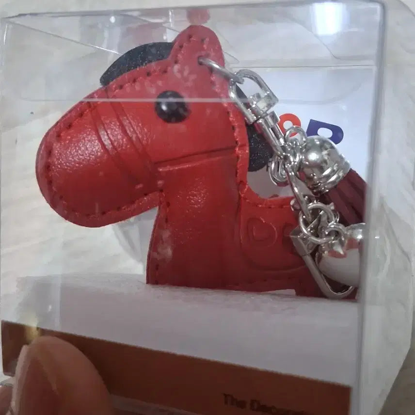 [BUNJANG] General Red Horse Leather Keychain / 가죽소재 붉은말의해  키링(무료배송)