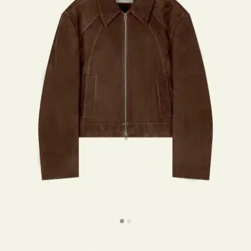 [BUNJANG] Waveness Suede Crop Jacket Brown Size 2 / 웨이비니스 스웨이드 크롭 자켓 브라운 2사이즈