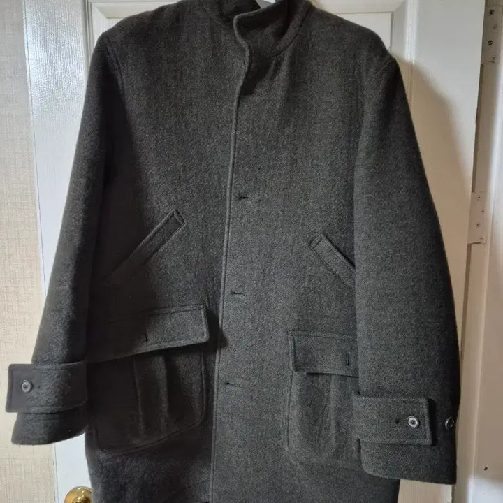 [BUNJANG] COOR Cashmere Blend Stand Collar Coat M / 쿠어 캐시미어 블렌드 스탠드 카라 코트 M사이즈