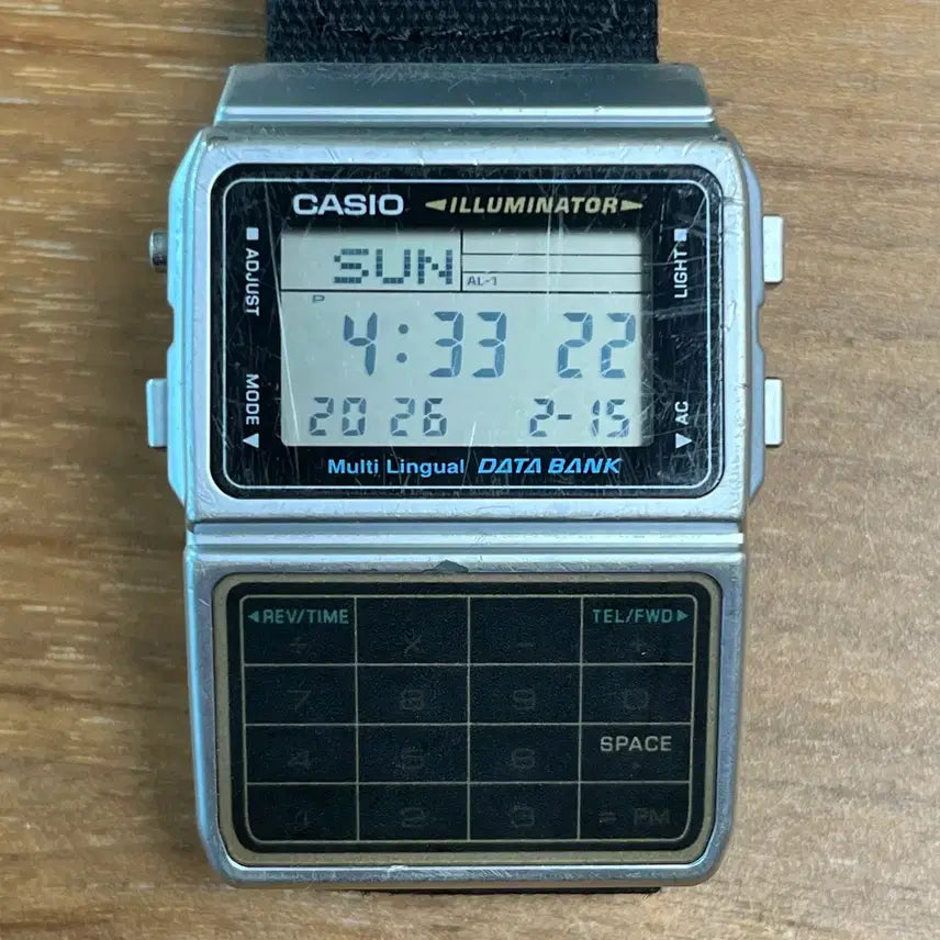 [BUNJANG] Casio DBC-611 Retro Data Bank Watch / (전투용) 카시오 레트로 데이터 뱅크 DBC-611