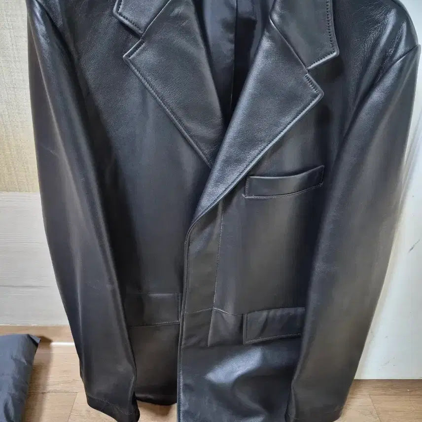 [BUNJANG] Ungmique Real Leather Daddy Fit Blazer / 언지미크 대디핏 리얼레더 블레이져