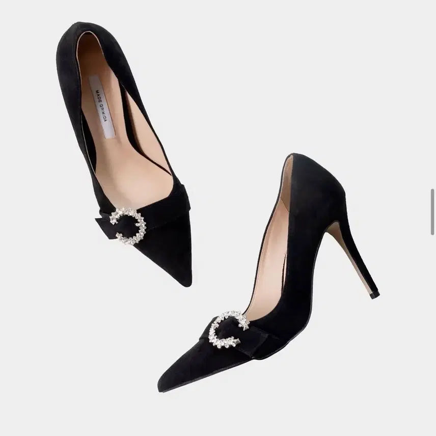 [BUNJANG] Grimida Crystal Pumps Heel 235 / [새상품] 그리미다 크리스탈 펌프스힐 235
