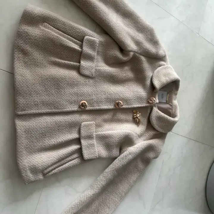 [BUNJANG] Alpaca Wool Blend Coat - Size 66 / 알파카 반코트 66사이즈