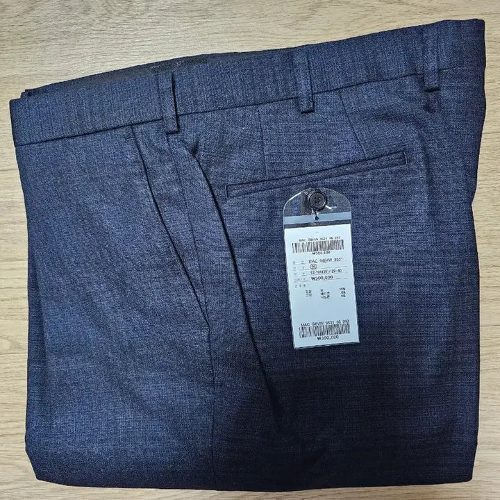 [BUNJANG] Men's Wool Check Navy Trousers / 남성 정장 바지 순모 체크네이비 92 동복 새상품