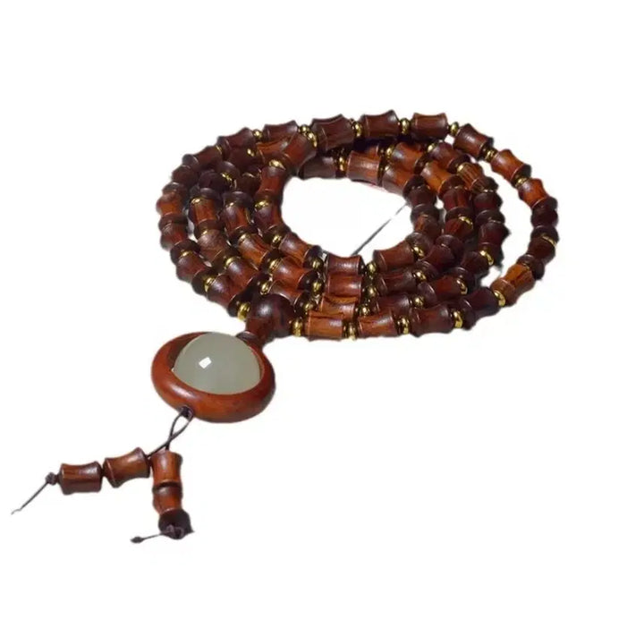 [BUNJANG] Blackwood Blood Section with Luminous Beads / 고급 아프리칸 블랙우드로 혈단 흑화리 야광 염주