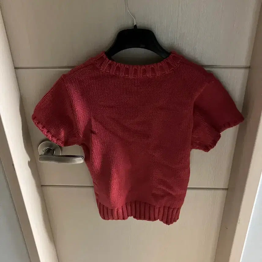 [BUNJANG] Short Sleeve Knit Top / 반팔 니트 M 사이즈 (이사로 정리중)