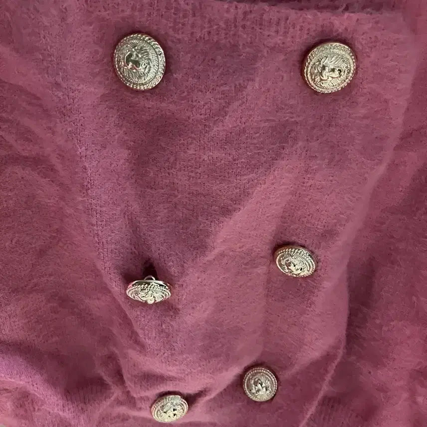 [BUNJANG] Pink Long Sleeve Crop Knit Top / (새상품) 핑크 긴팔 크롭 니트 하객룩 (이사로 정리중)