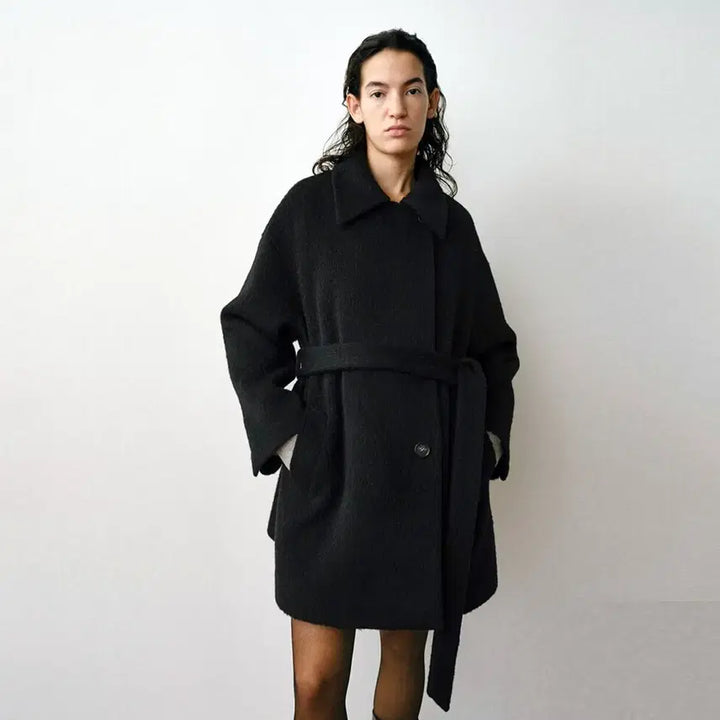 [BUNJANG] MOHAN TVW Suri Alpaca Half Coat / 모한(MOHAN) 25FW TVW 수리알파카 하프코트 프리사이즈 새상품