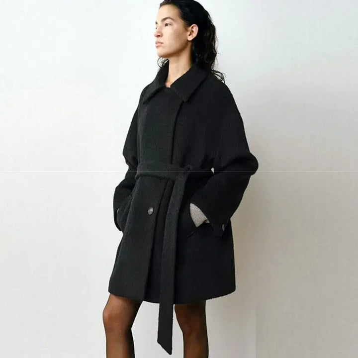[BUNJANG] MOHAN TVW Suri Alpaca Half Coat / 모한(MOHAN) 25FW TVW 수리알파카 하프코트 프리사이즈 새상품