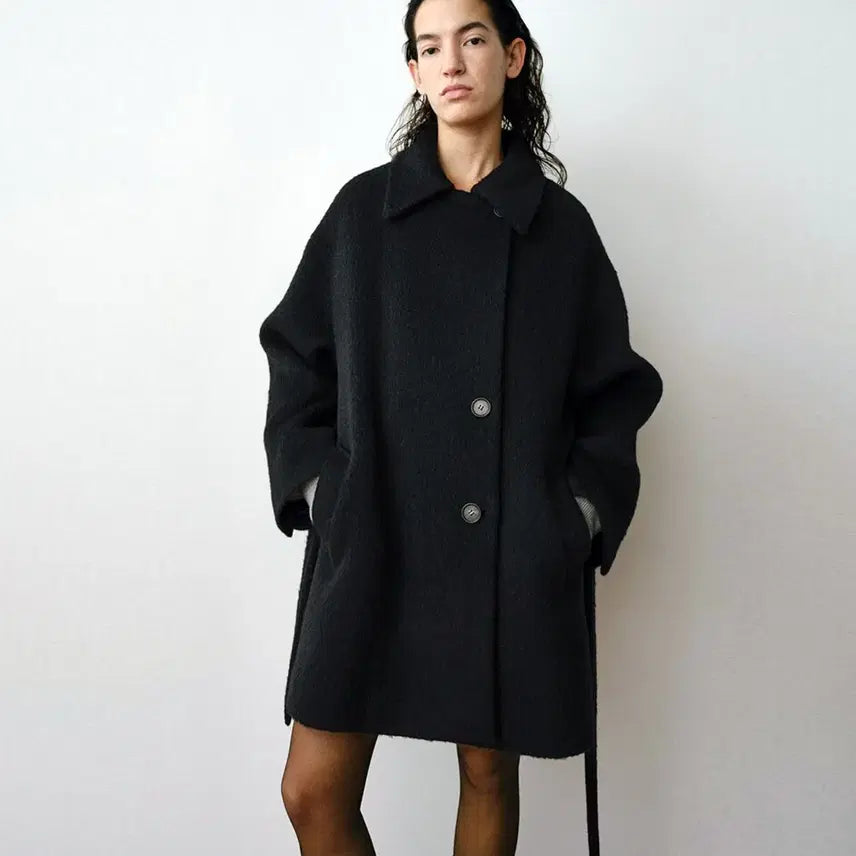 [BUNJANG] MOHAN TVW Suri Alpaca Half Coat / 모한(MOHAN) 25FW TVW 수리알파카 하프코트 프리사이즈 새상품
