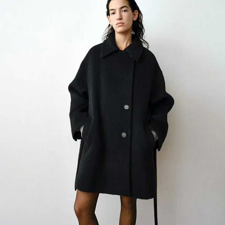[BUNJANG] MOHAN TVW Suri Alpaca Half Coat / 모한(MOHAN) 25FW TVW 수리알파카 하프코트 프리사이즈 새상품