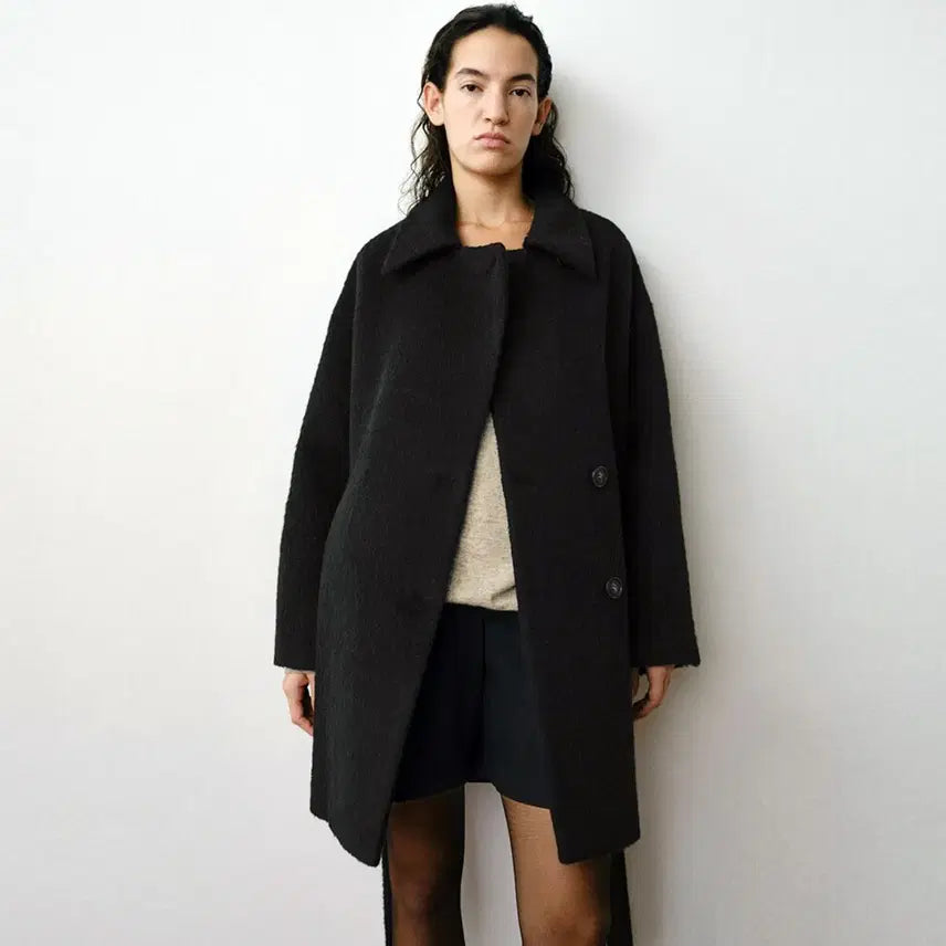 [BUNJANG] MOHAN TVW Suri Alpaca Half Coat / 모한(MOHAN) 25FW TVW 수리알파카 하프코트 프리사이즈 새상품
