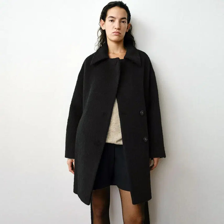 [BUNJANG] MOHAN TVW Suri Alpaca Half Coat / 모한(MOHAN) 25FW TVW 수리알파카 하프코트 프리사이즈 새상품