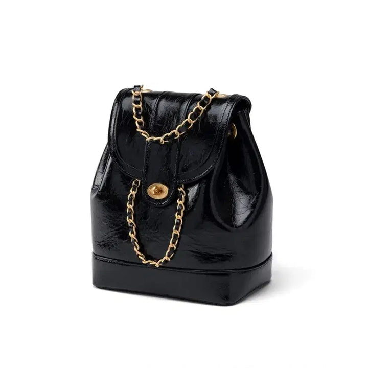 [BUNJANG] Gold Chain Backpack / 골드체인 백팩