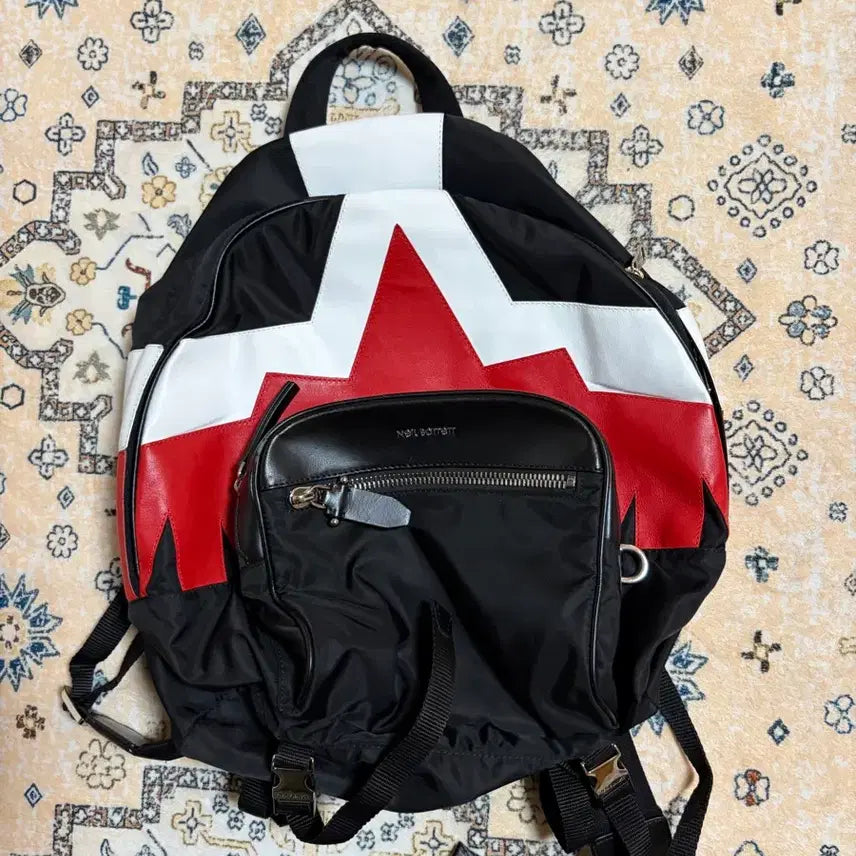 [BUNJANG] Neil Barrett Nylon/Leather Backpack / [상태A] 닐바렛 백팩 (나일론/가죽)