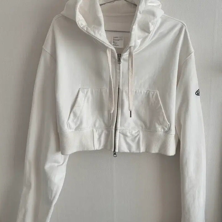[BUNJANG] S/E/O Cropped Hood Zip Up White / S/E/O 에스이오 크롭 후드 집업 화이트