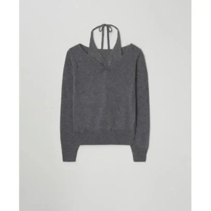 [BUNJANG] Le Vain Souffle Ensemble Halter Neck Knit Top / 르베인 souffle ensemble 홀터넥 니트 그레이