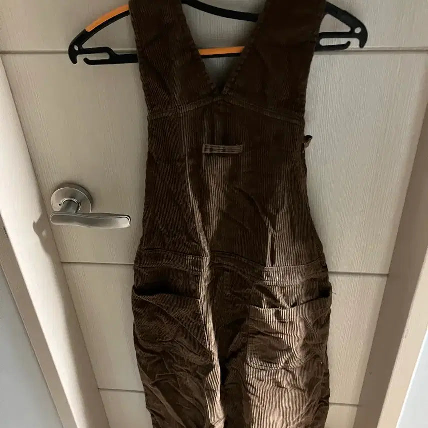 [BUNJANG] Brown Corduroy Overalls Jumpsuit / 브라운 코듀로이 멜빵바지, 점프슈트 (이사로 정리중)