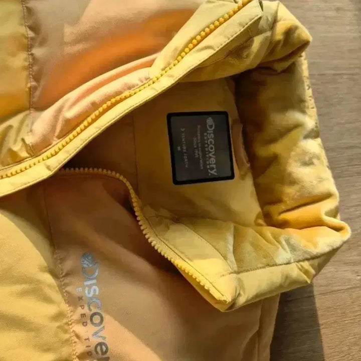[BUNJANG] Discovery Yellow Goose Down Padded Jacket (Size 105) / 디스커버리 옐로우 패딩 점퍼 105사이즈