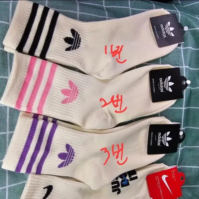 [BUNJANG] Adidas Nike Socks (10 Pairs) / 나이키,아디다스 여자양말 10켤레