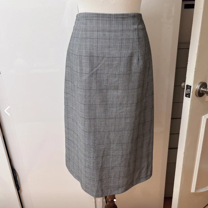 [BUNJANG] Uniqlo GU Check Button Trench Long Skirt / 이사급처 일본 유니클로 GU 체크 단추 트렌치 롱 스커트 치마 m