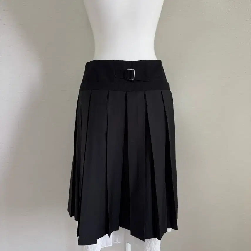 [BUNJANG] Pleated Layered Midi Skirt / 새상품) 플리츠 레이어드 미디스커트