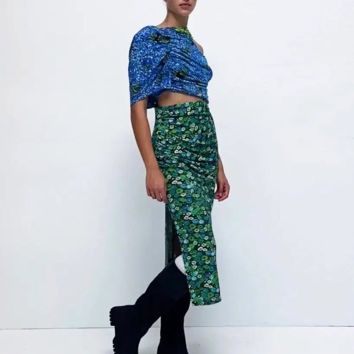 [BUNJANG] ZARA Floral Pattern Dress / 자라 플라워 패턴 원피스