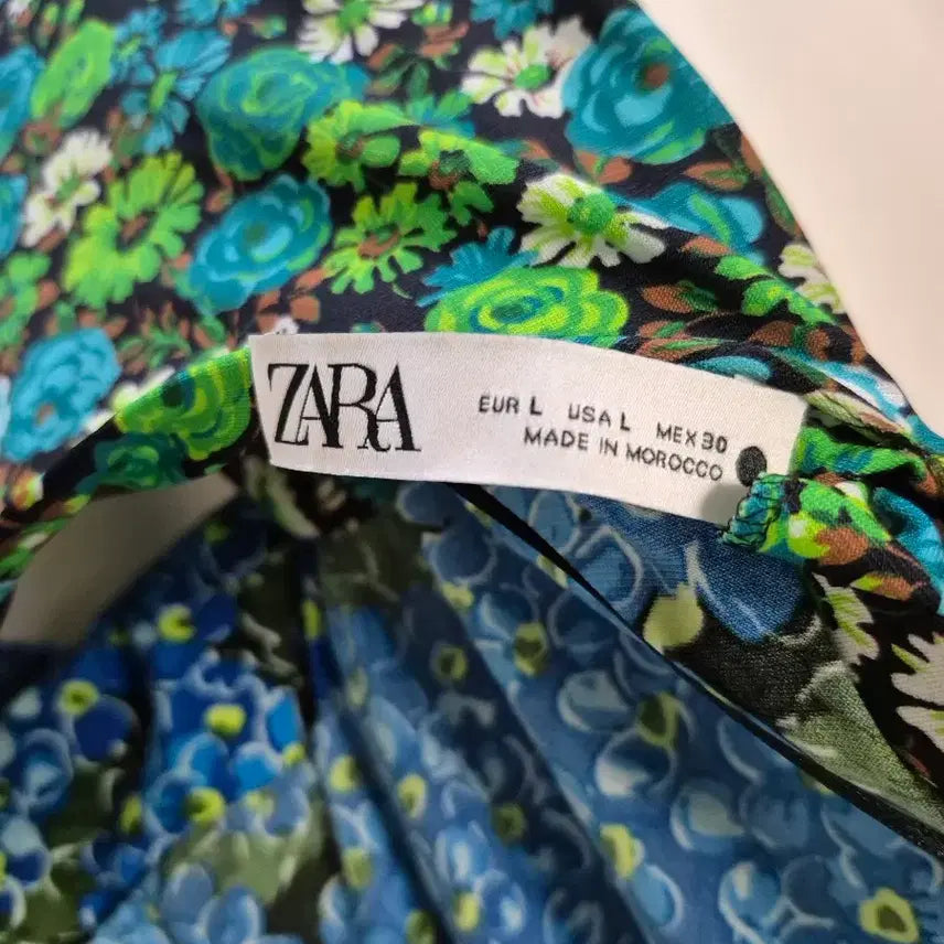 [BUNJANG] ZARA Floral Pattern Dress / 자라 플라워 패턴 원피스