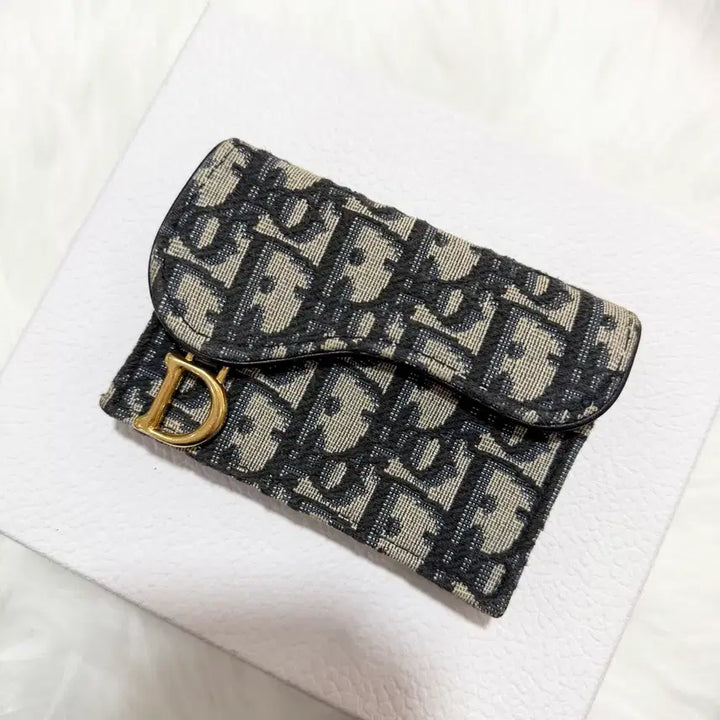 [BUNJANG] Dior Oblique Saddle Flap Card Holder / [정품] 디올 오블리크 새들 플랩 카드지갑