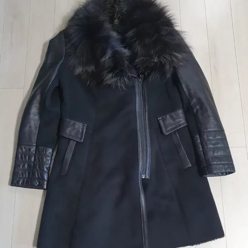 [BUNJANG] ARDENT MIZ Lambskin Accented Coat / ARDENT MIZ  양가죽배색 코트 66
