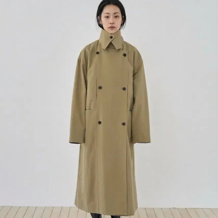 [BUNJANG] Double Breasted Trench Coat / <새상품> 더블 트렌치 코트 2color