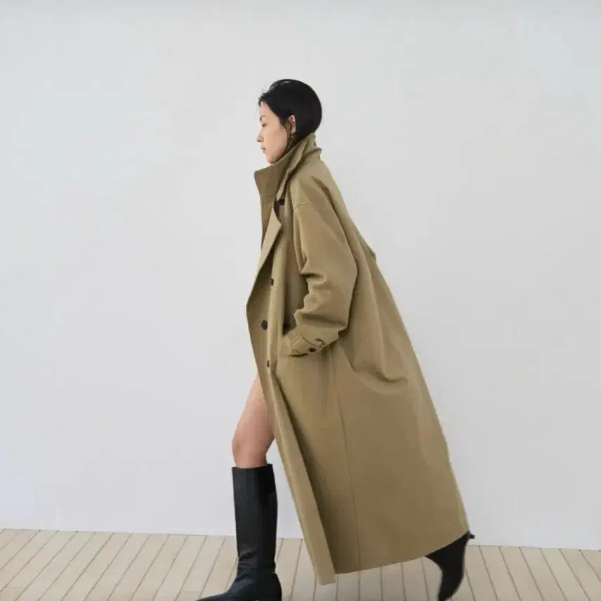 [BUNJANG] Double Breasted Trench Coat / <새상품> 더블 트렌치 코트 2color