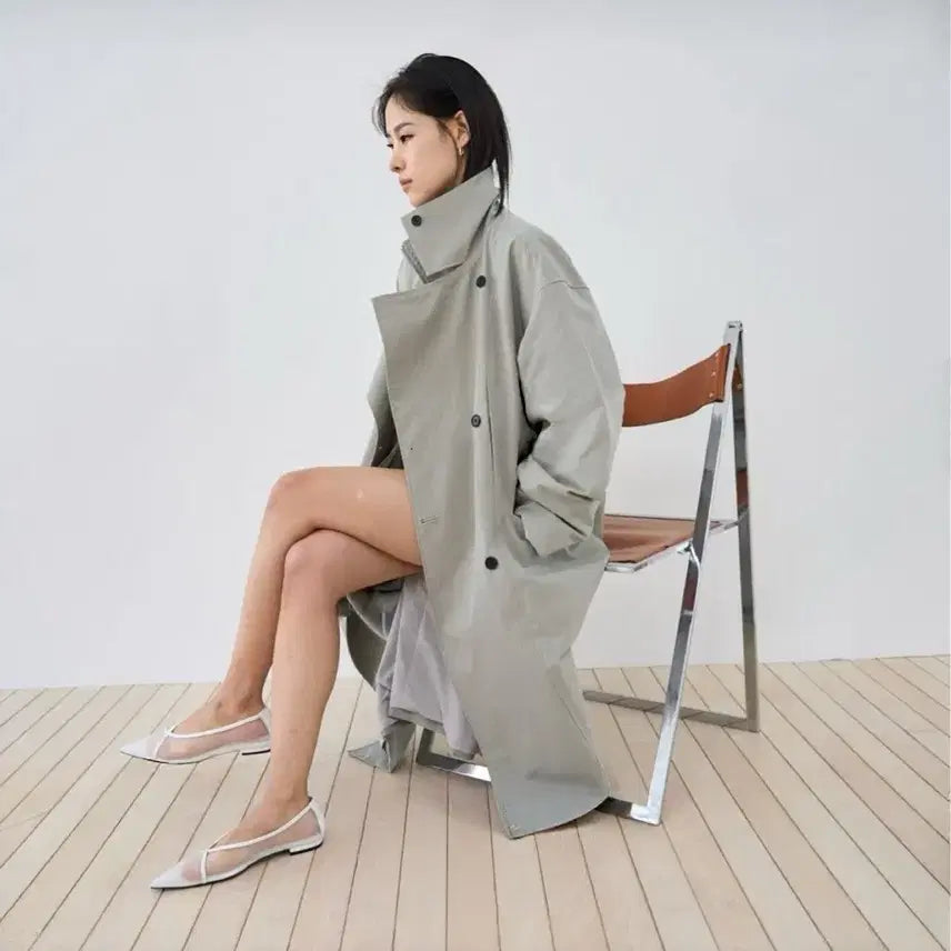 [BUNJANG] Double Breasted Trench Coat / <새상품> 더블 트렌치 코트 2color