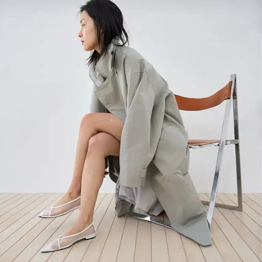 [BUNJANG] Double Breasted Trench Coat / <새상품> 더블 트렌치 코트 2color