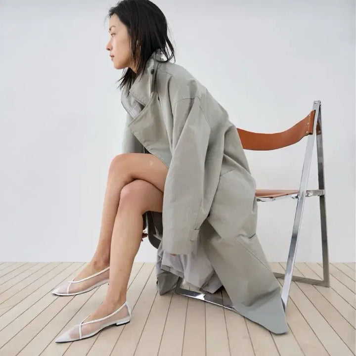 [BUNJANG] Double Breasted Trench Coat / <새상품> 더블 트렌치 코트 2color