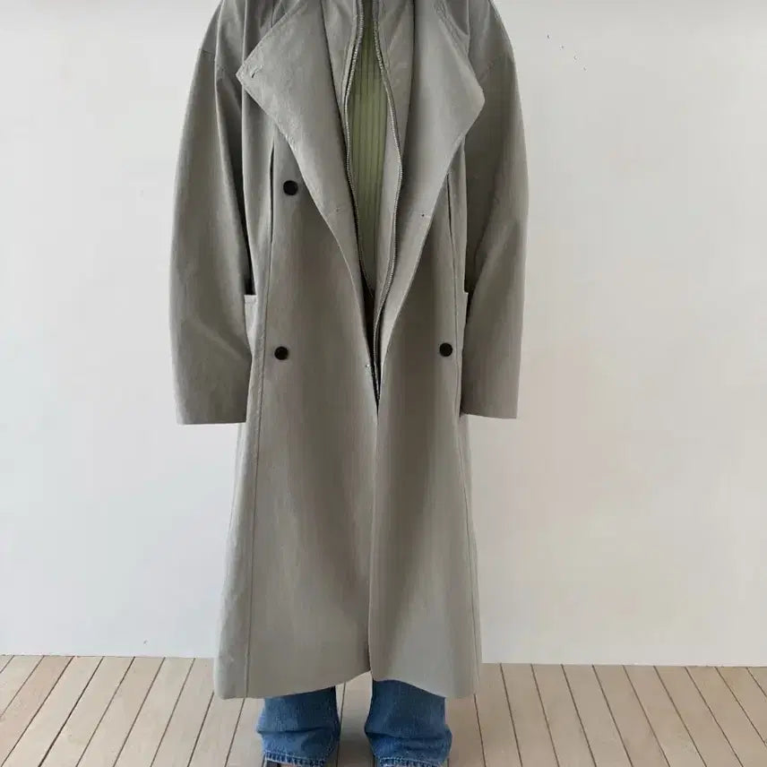 [BUNJANG] Double Breasted Trench Coat / <새상품> 더블 트렌치 코트 2color