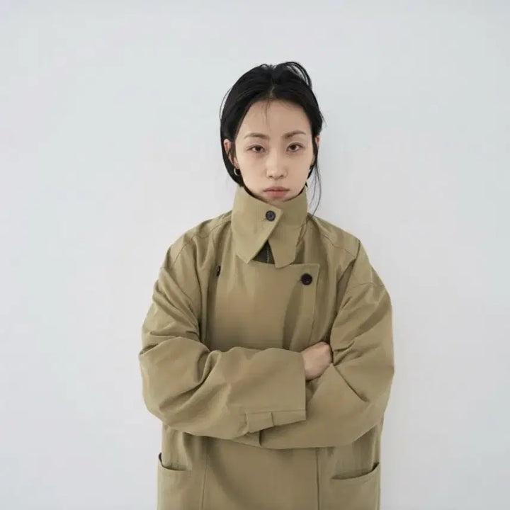 [BUNJANG] Double Breasted Trench Coat / <새상품> 더블 트렌치 코트 2color