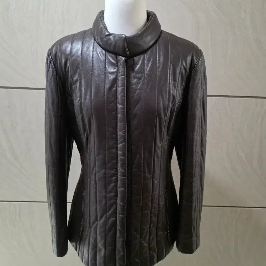 [BUNJANG] Real Leather Jacket (Size 55-66) / 초코브라운 리얼 양가죽 자켓 / 핏 예쁜 55~66