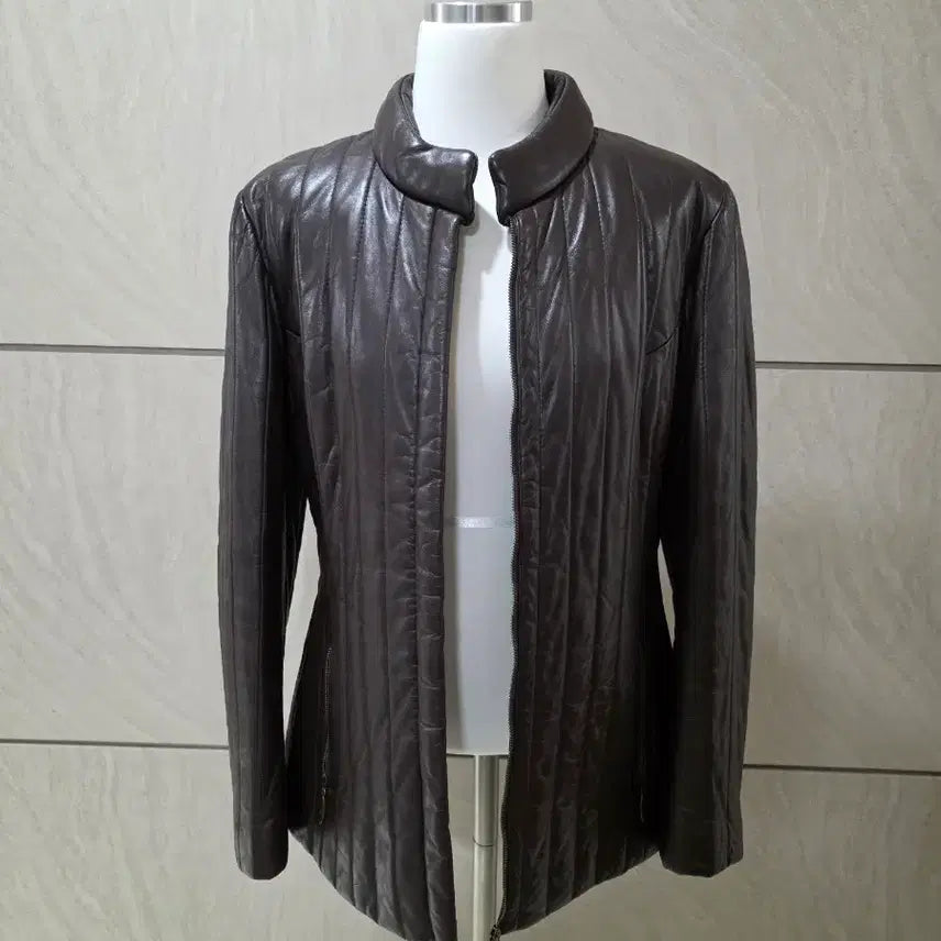 [BUNJANG] Real Leather Jacket (Size 55-66) / 초코브라운 리얼 양가죽 자켓 / 핏 예쁜 55~66